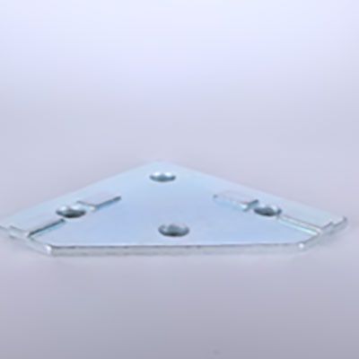 671207 | Connection Plate 100 x 100, Steel, Locating Pins for Slot 10 image 1