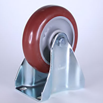 655252 | 4 in. Deluxe Flange Mount Rigid Caster image 1