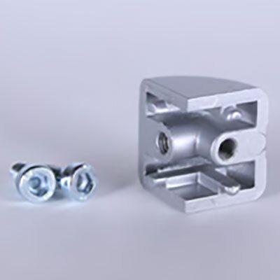 671044 | Corner connection for glass panel clamp, die-cast zinc image 1
