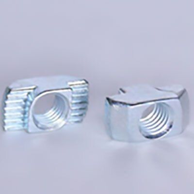 671344 | Hammer nut, M4, height 3,0mm, blue, slot 10, zinc plated steel image 1