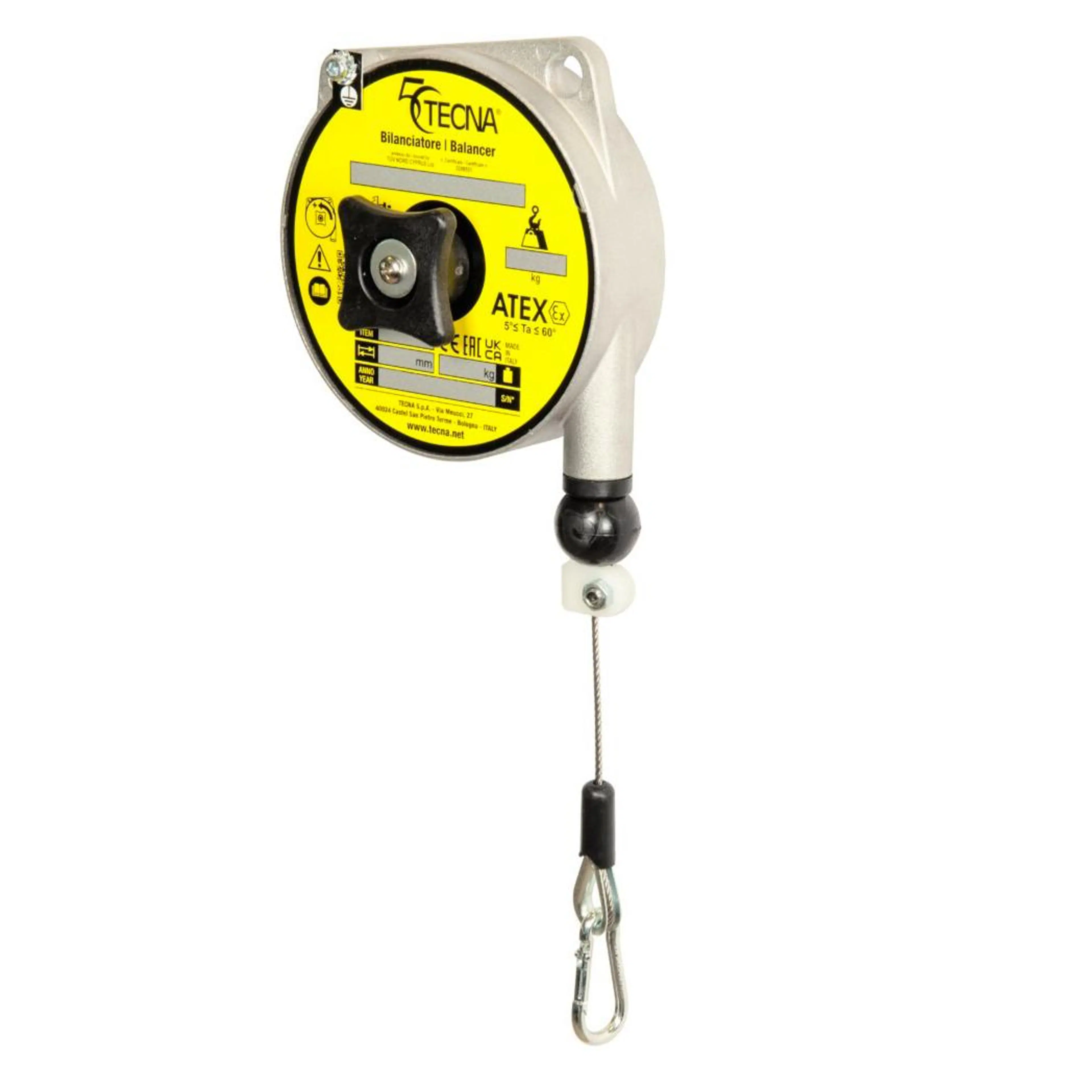 9310AX | ATEX Retractor Balancer, 0.2 - 0.5 kg, 1600mm stroke