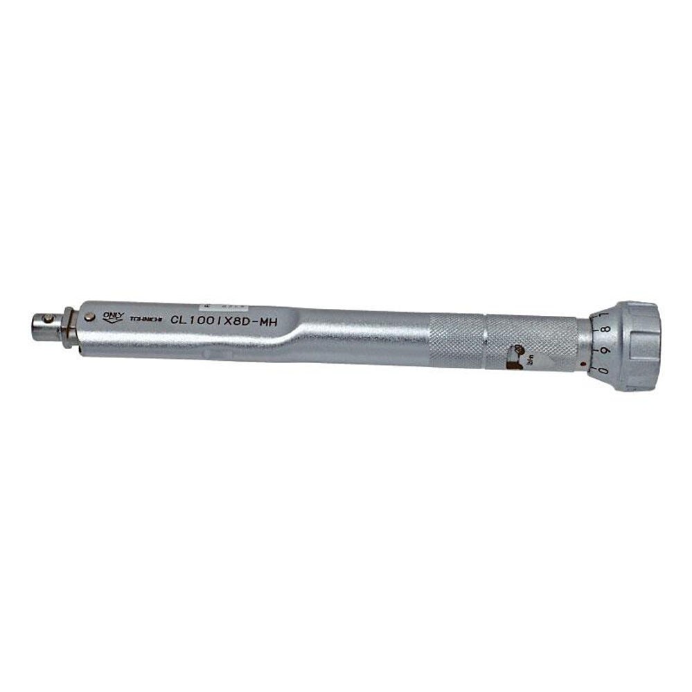 CL100IX8D-MH | Interchangeable Head Type Adjustable Torque Wrench with Metal Handle, 20-100, 1lbf.in, 8D image 1