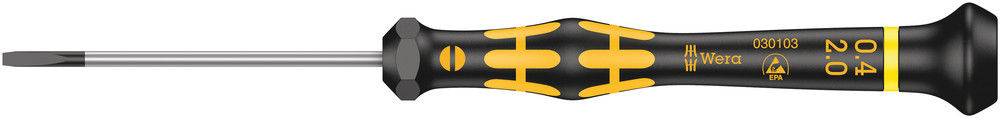 05030103001 | 0.4mm x 60mm Slotted ESD Micro Screwdriver image 1