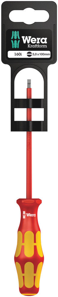 05100001001 | Vde-Insulated Screwdriver, 160I 0.5 X 3.0 X 100 Mm Hang-Tag image 1