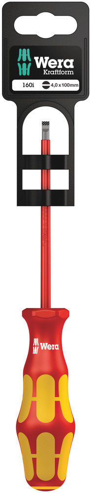 05100003001 | Vde-Insulated Screwdriver, 160I 0.8 X 4.0 X 100 Mm Hang-Tag image 1