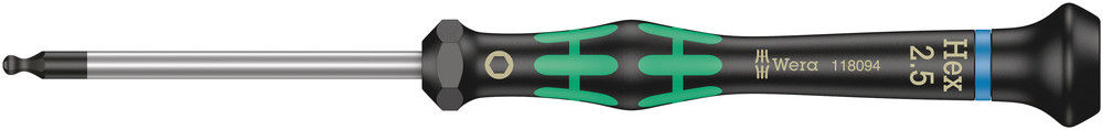05118094001 | 2.5mm x 60mm Ball End Hex Micro Screwdriver image 1