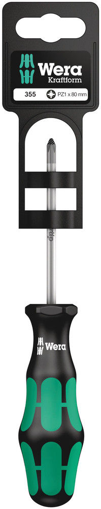 05100056001 | Pozidriv Screwdriver, 355 Pz 1 X 80 Mm Hang-Tag image 1