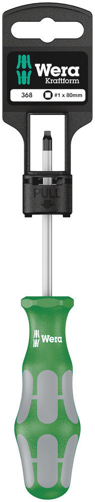 05100070001 | Square Screwdriver, 368 # 1 X 80 Mm Hang-Tag image 1