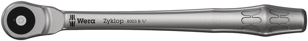 05004033001 | Full Metal Ratchet With Push-Through Square, 8003 B Zyklop Metal Ratchet 3/8 image 1