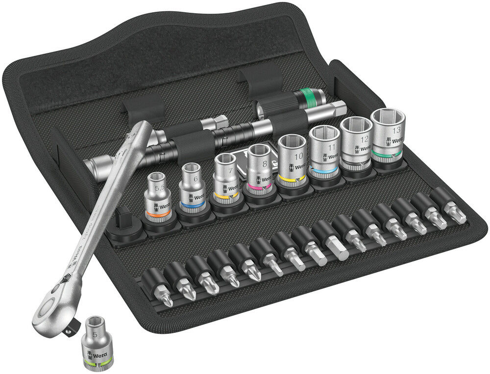 05004018001 | 28 Pcs Ratchet Set With Switch Lever Metric, 8100 Sa 8 Zyklop Metal Ratchet Set 1/4 image 1