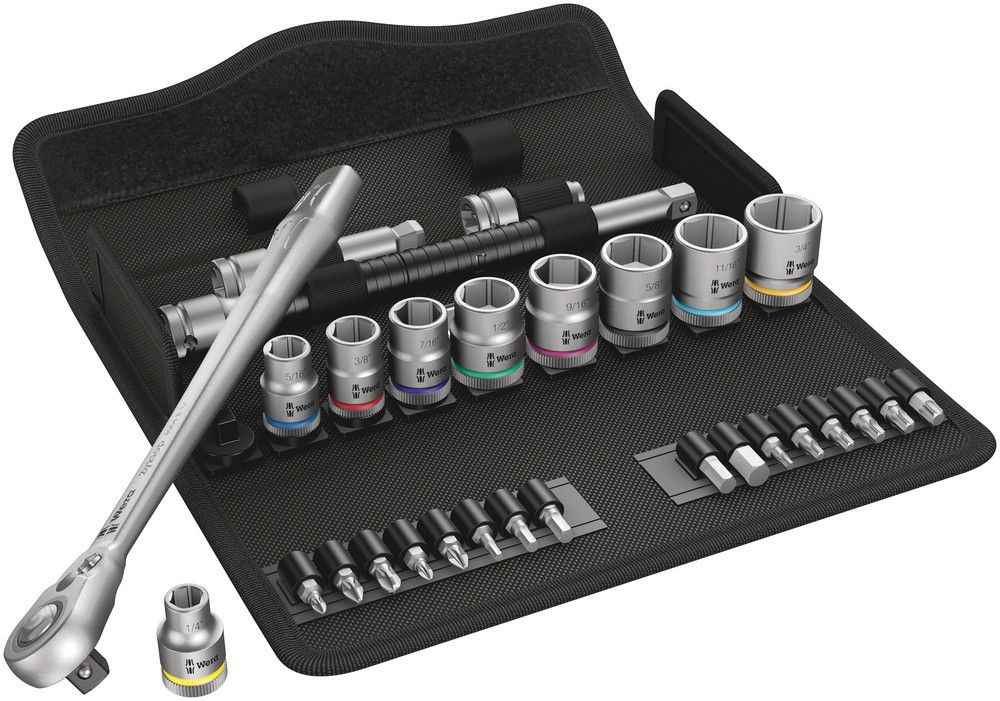 05004051001 | 29 Pcs Ratchet Set With Switch Lever Imperial, 8100 Sb 11 Zyklop Metal Ratchet Set. Imperial 3/8 image 1