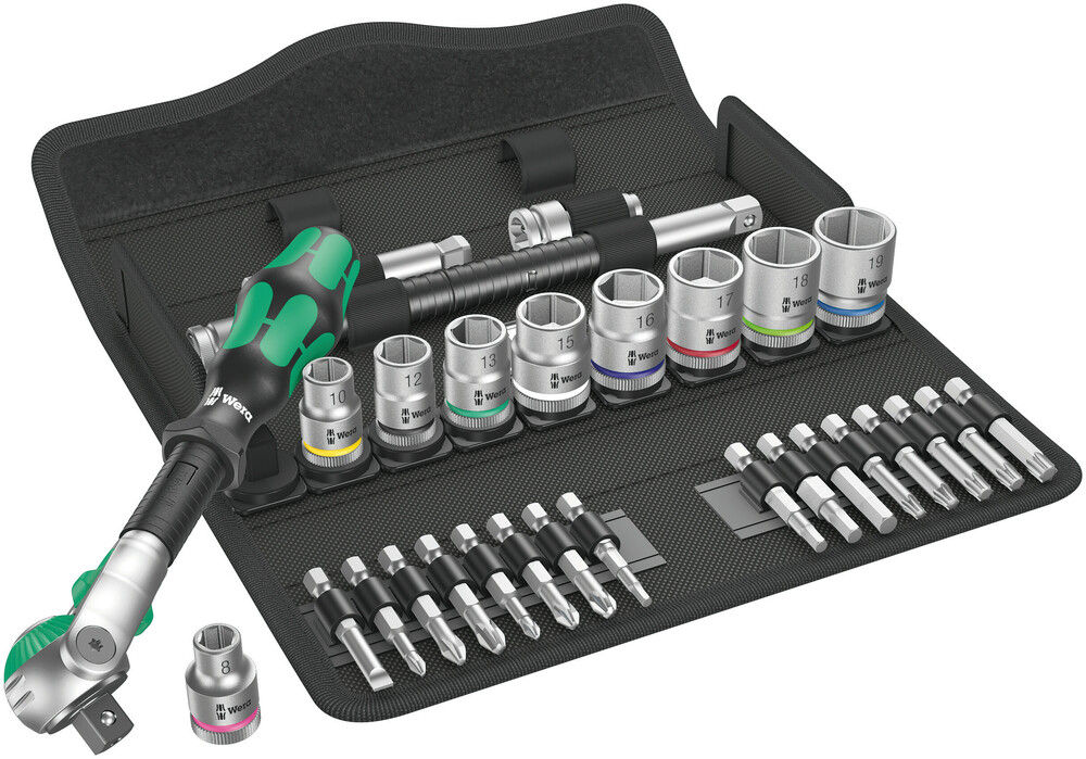 05004046001 | 29 Pcs Ratchet Set 3/8 In. Drive Metric, 8100 Sb 6 Zyklop Speed Ratchet Set 3/8 image 1