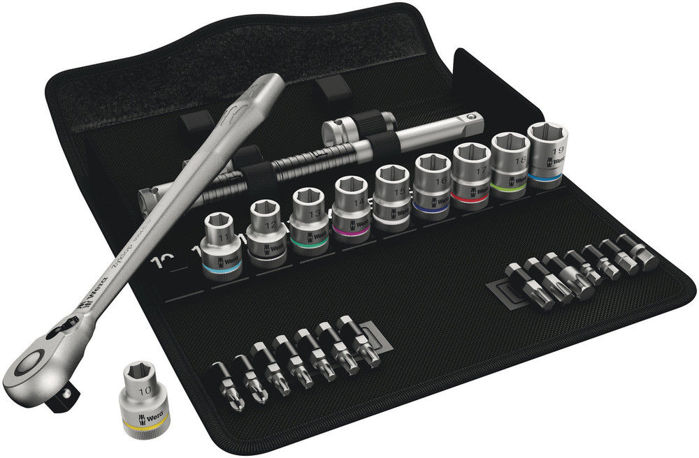 05004078001 | 25 Pcs Ratchet Set With Switch Lever Metric, 8100 Sc 8 Zyklop Metal Ratchet Set 1/2 image 1