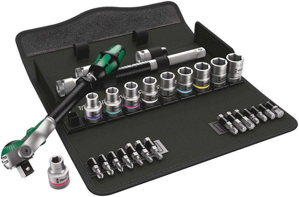 05004079001 | 28 Pcs Ratchet Set 1/2 In. Drive Imperial, 8100 Sc 9 Zyklop Speed Ratchet Set. Imperial 1/2 image 1