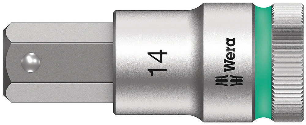 05003827001 | Turquoise 8740 C HF Zyklop bit socket with 1/2'' drive with hold, 14 mm drive image 1
