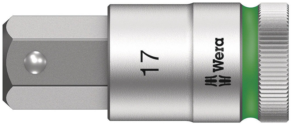 05003828001 | Green 8740 C HF Zyklop bit socket with 1/2'' drive with hold, 17 mm drive image 1