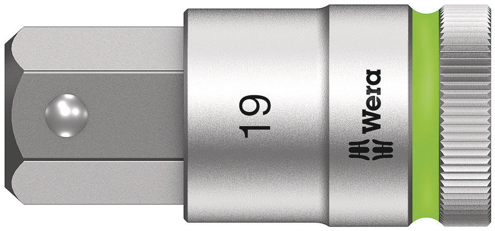05003829001 | Bright Green 8740 C HF Zyklop bit socket with 1/2'' drive with hold, 19 mm drive image 1