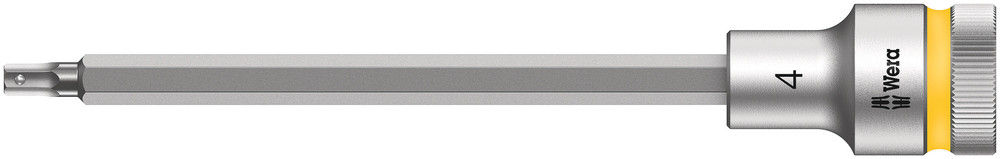 05003840001 | Yellow Long 8740 C HF Zyklop bit socket with 1/2'' drive with hold, 4 mm drive image 1