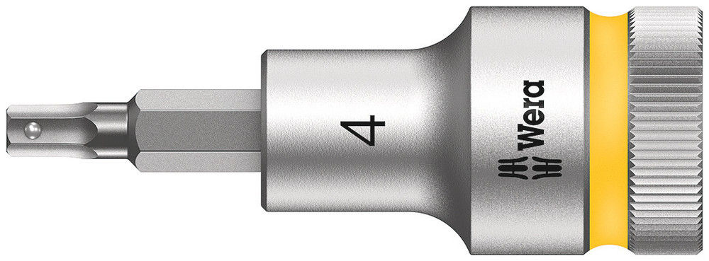 05003820001 | Yellow 8740 C HF Zyklop bit socket with 1/2'' drive with hold, 4 mm drive image 1