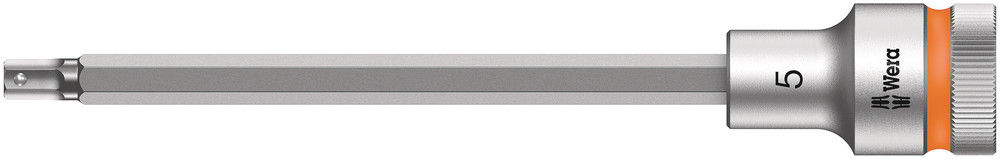 05003841001 | Orange Long 8740 C HF Zyklop bit socket with 1/2'' drive with hold, 5 mm drive image 1