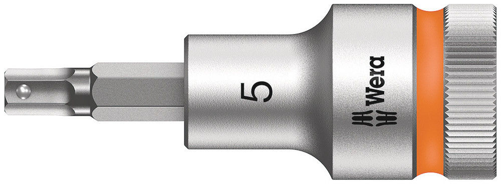 05003821001 | Orange 8740 C HF Zyklop bit socket with 1/2'' drive with hold, 5 mm drive image 1