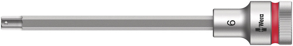 05003842001 | Red Long 8740 C HF Zyklop bit socket with 1/2'' drive with hold, 6 mm drive image 1