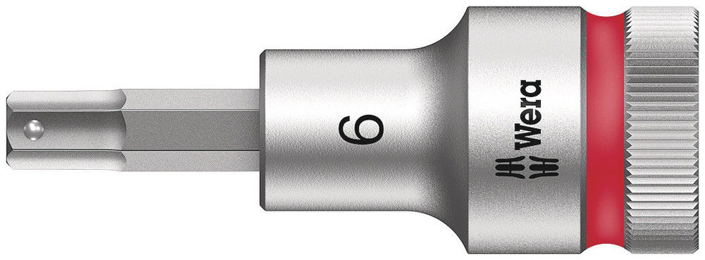 05003822001 | Red 8740 C HF Zyklop bit socket with 1/2'' drive with hold, 6 mm drive image 1