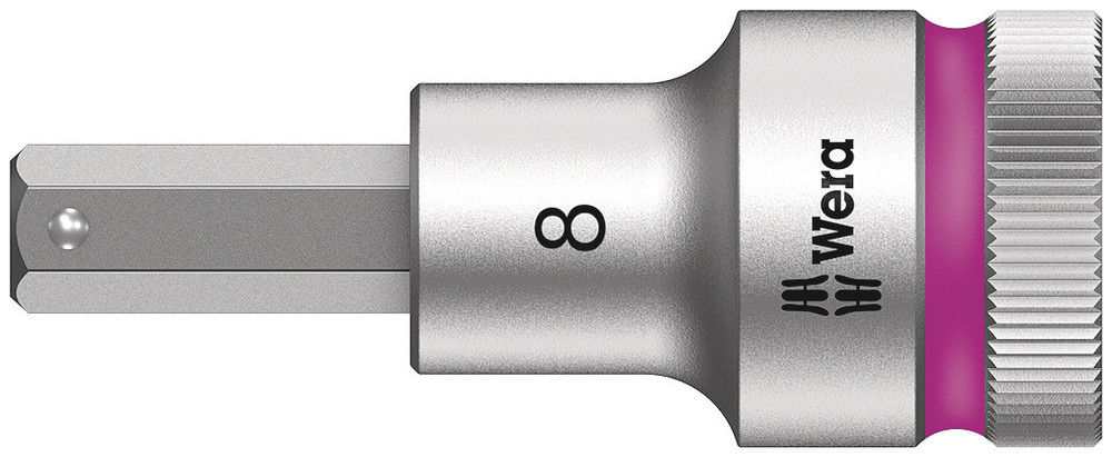 05003824001 | Pink 8740 C HF Zyklop bit socket with 1/2'' drive with hold, 8 mm drive image 1