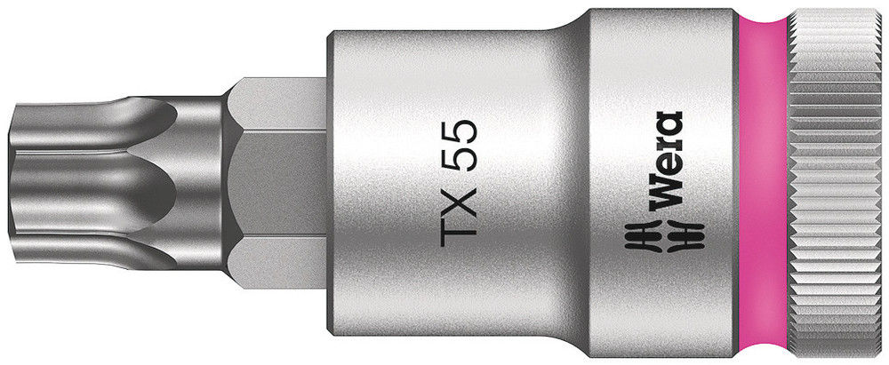 05003837001 | Pink, TX 55 Drive, Socket w/ 1/2 in. Drive and hold function image 1