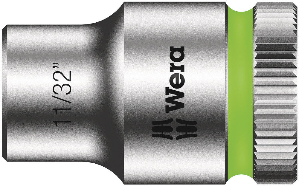 05003571001 | Bright Green 8790 HMB Zyklop 3/8 in. socket, 11/32 in. drive image 1