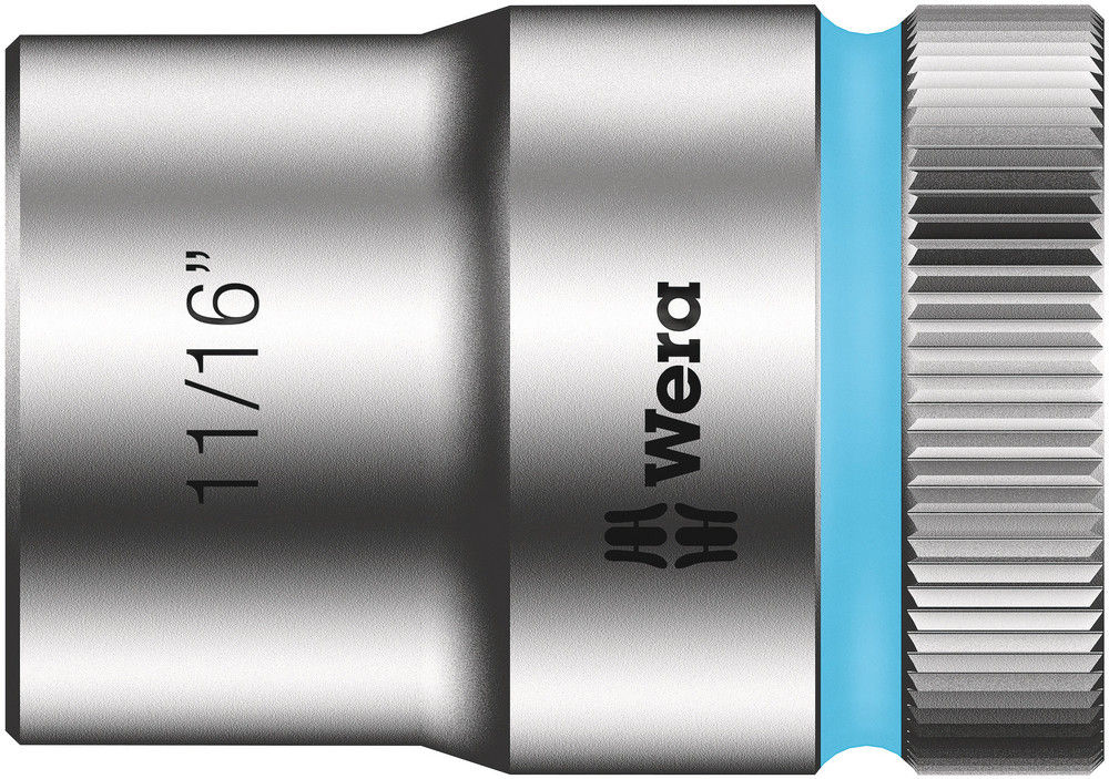 05003624001 | Light Blue 8790 HMC Zyklop 1/2 in. socket, 11/16 in. drive image 1