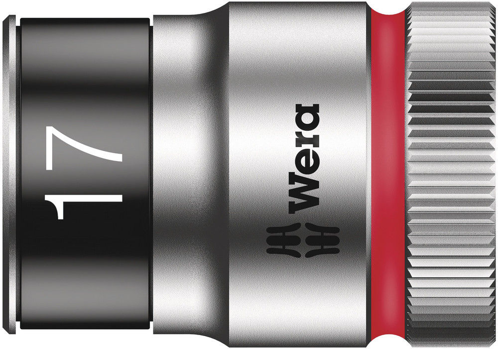 05003737001 | Red 8790 HMC HF Zyklop socket with 1/2 in. drive and hold function, 17 mm drive image 1