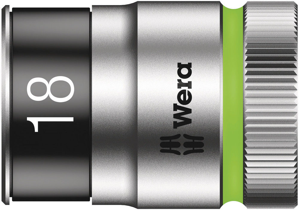 05003738001 | Bright Green 8790 HMC HF Zyklop socket with 1/2 in. drive and hold function, 18 mm drive image 1