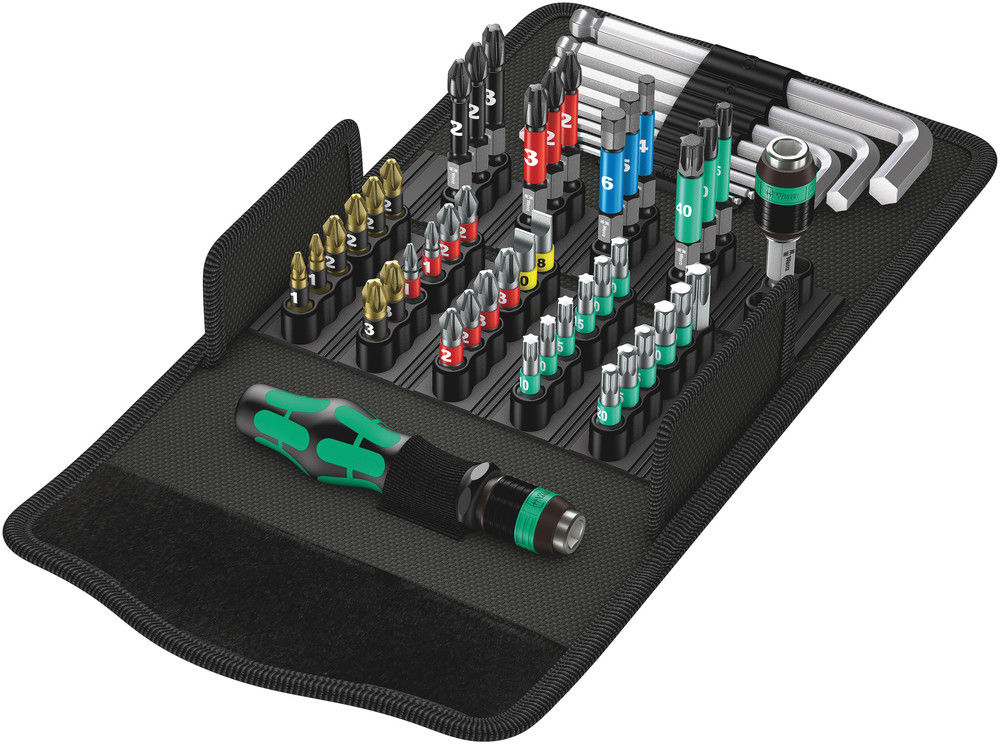 05057460001 | Bits Assortment With Bitholding Screwdriver, Kraftform Kompakt 100 image 1