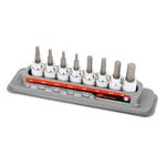 8 Piece 3/8 Inch Drive SAE Hex Bit Socket Set thumbnail 1