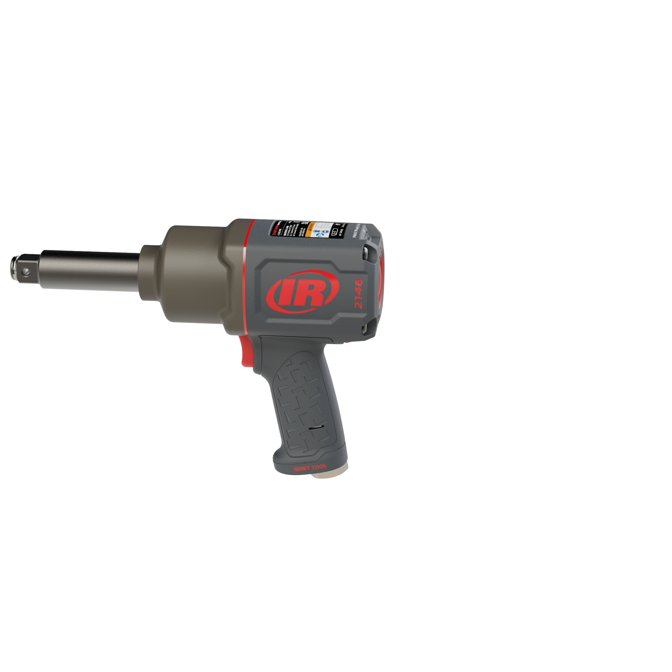 2146Q1MAX-3 | 3/4'' Air Impact Wrench, 3'' Ext Anvil, Quiet, 2,000 ft-lb Torque, Friction Ring-Thru-hole Retainer image 1