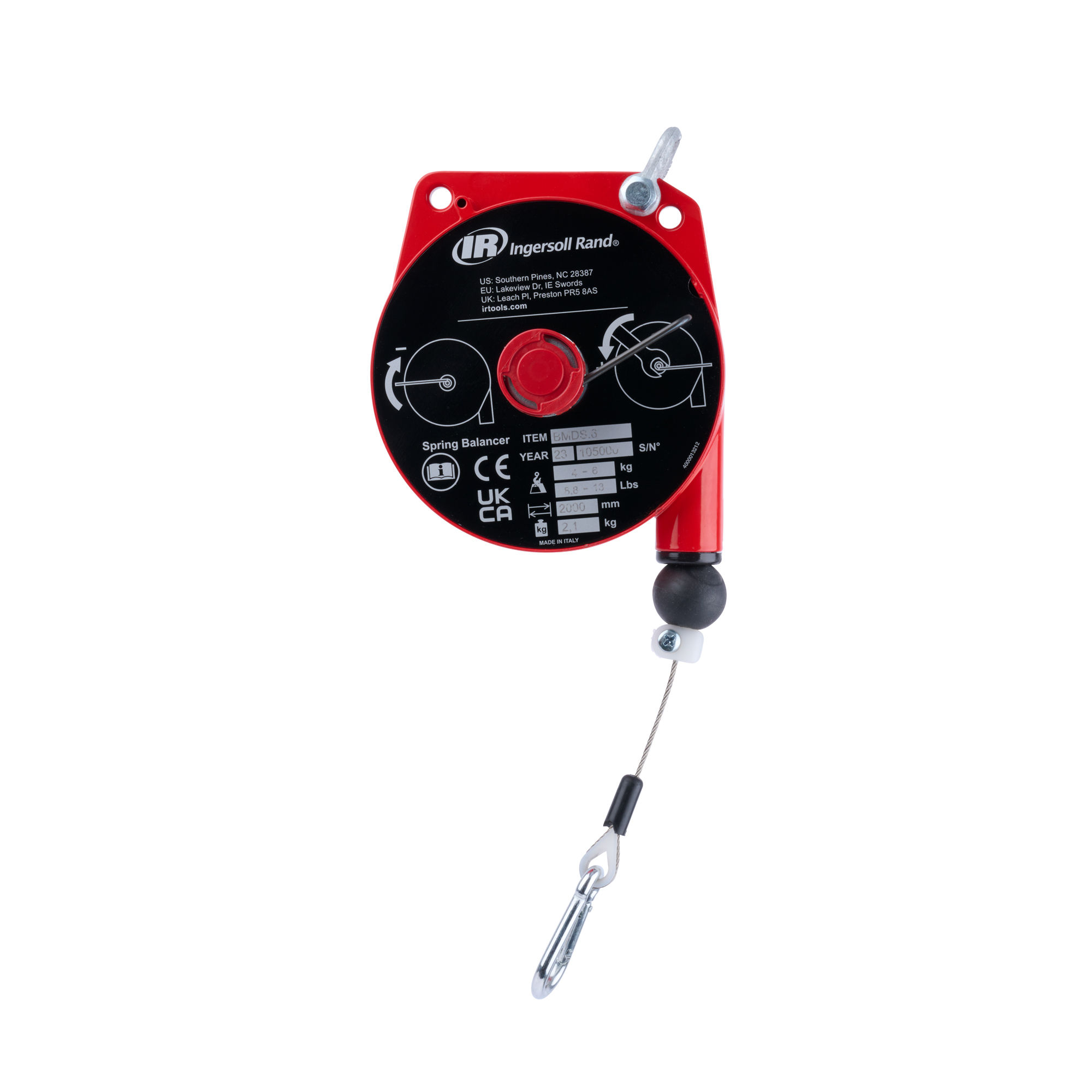 BMDLN-12-Y | Spring Cable Balancer, 22-30 lb Capacity, 8.2 ft. Lift image 1