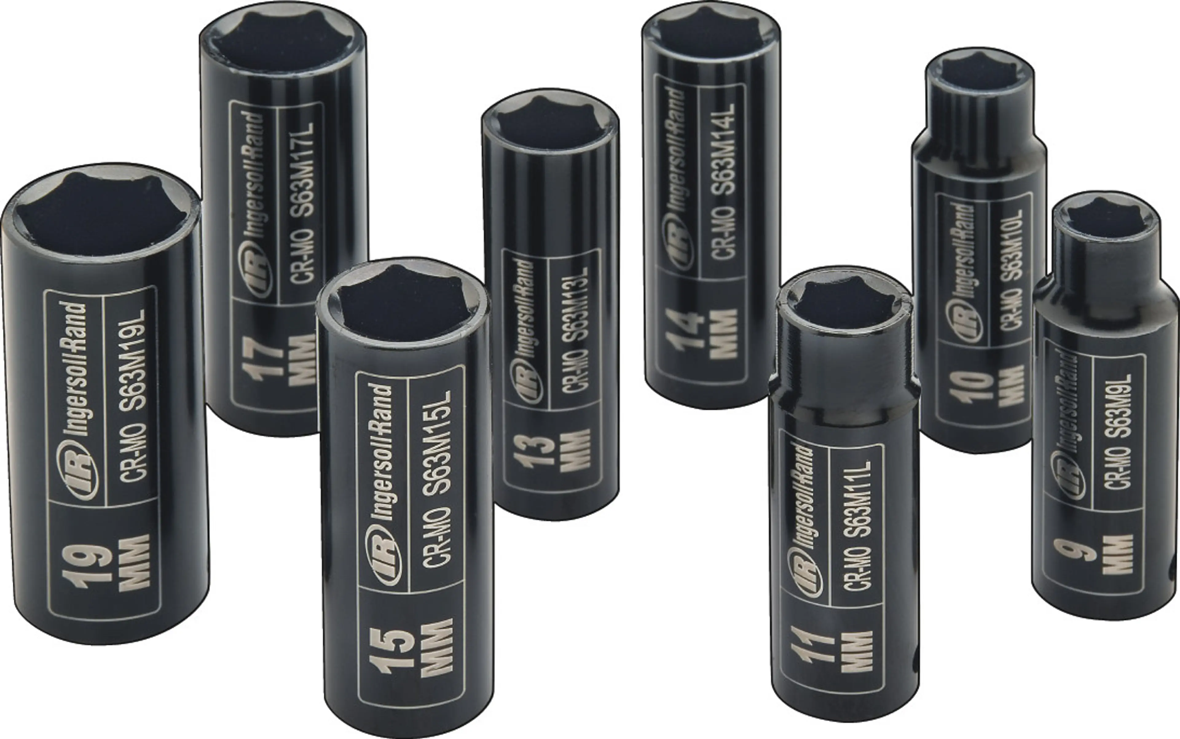 SK3M8LN | 3/8 Inch Drive Deep Metric Set, 8 Piece