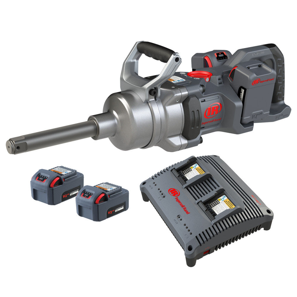 W9691-K4E | 20V High-torque 1'' Cordless Impact Wrench Kit, 4 Batteries, Charger, 6'' Ext Anvil image 1