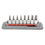 8 Piece 3/8 Inch Drive SAE Hex Bit Socket Set thumbnail 5