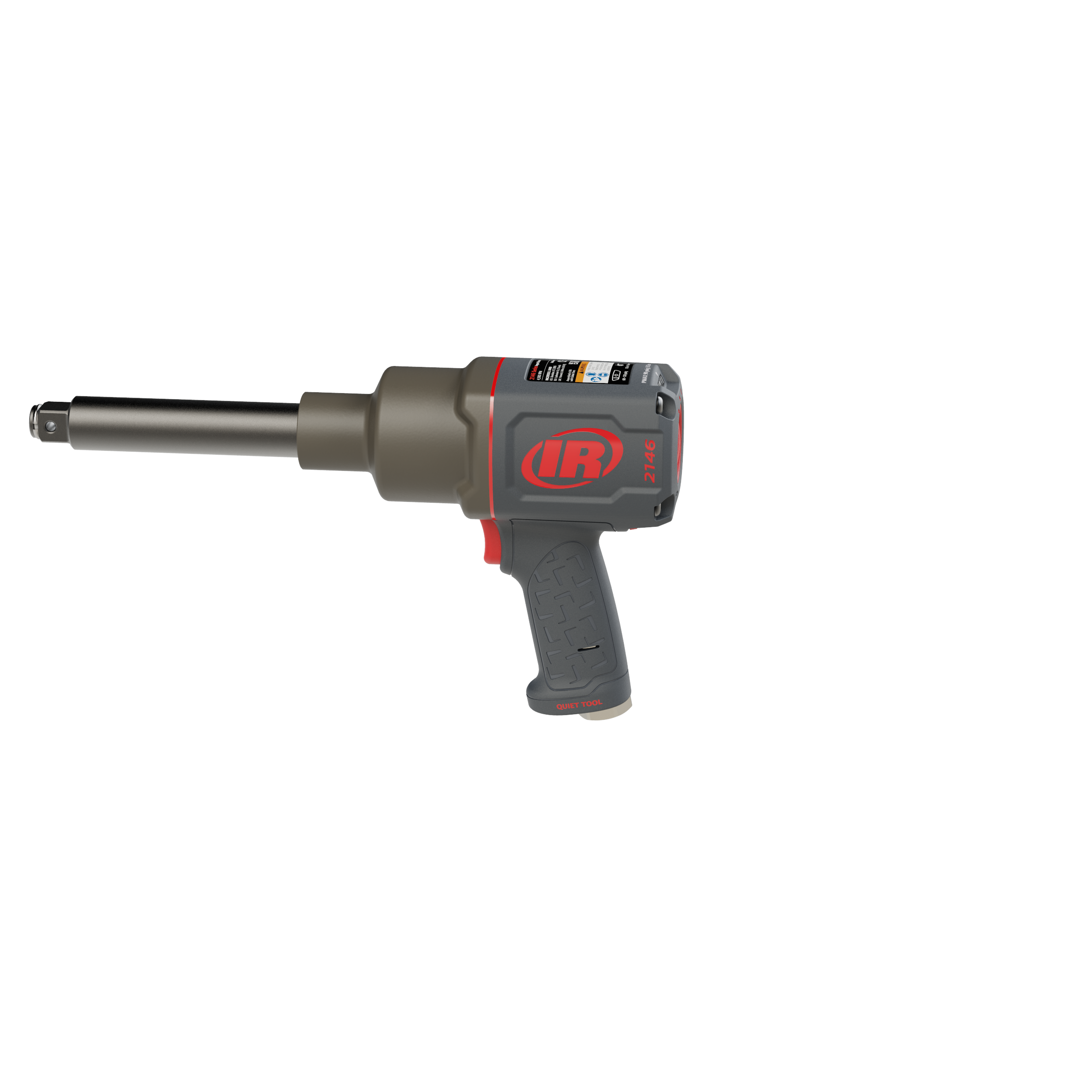 2146Q1MAX-6 | 3/4'' Air Impact Wrench, 6'' Ext Anvil, Quiet, 2,000 ft-lb Torque, Friction Ring-Thru-hole Retainer image 1