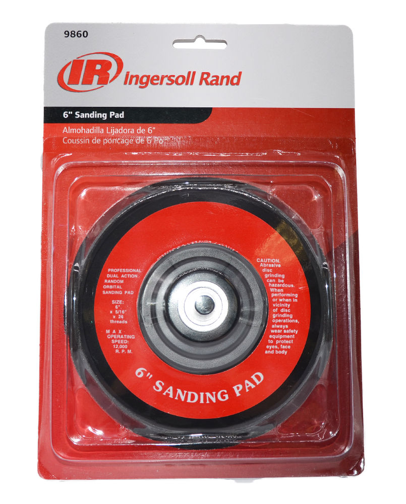 9860 | 6'' Vinyl pad, dual-action backing pad —
blister pack image 1