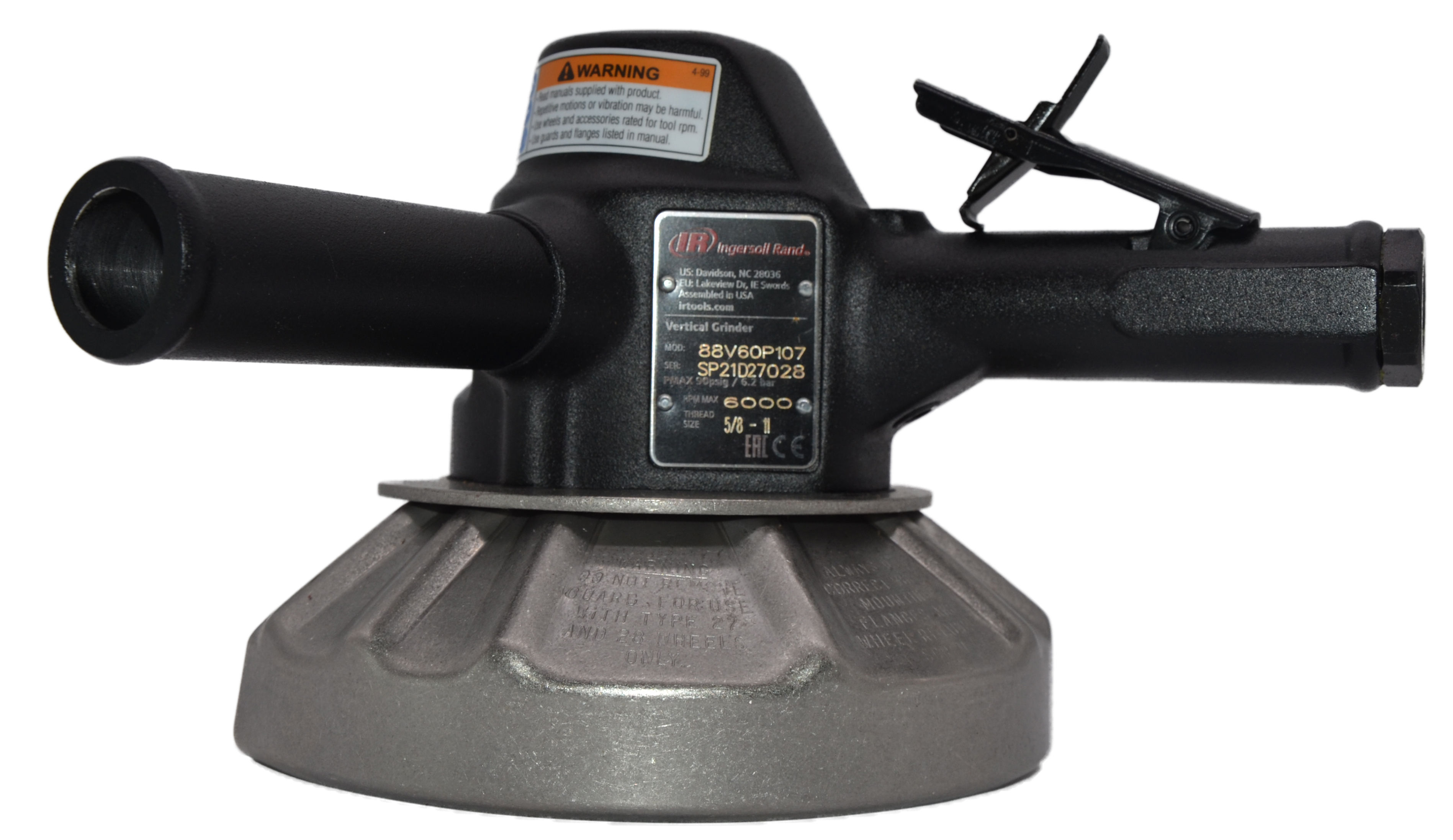 88V60P107 | Vertical Grinder, 5/8 in. - 11 Thread, 7 in. Guard, 6000 rpm image 1