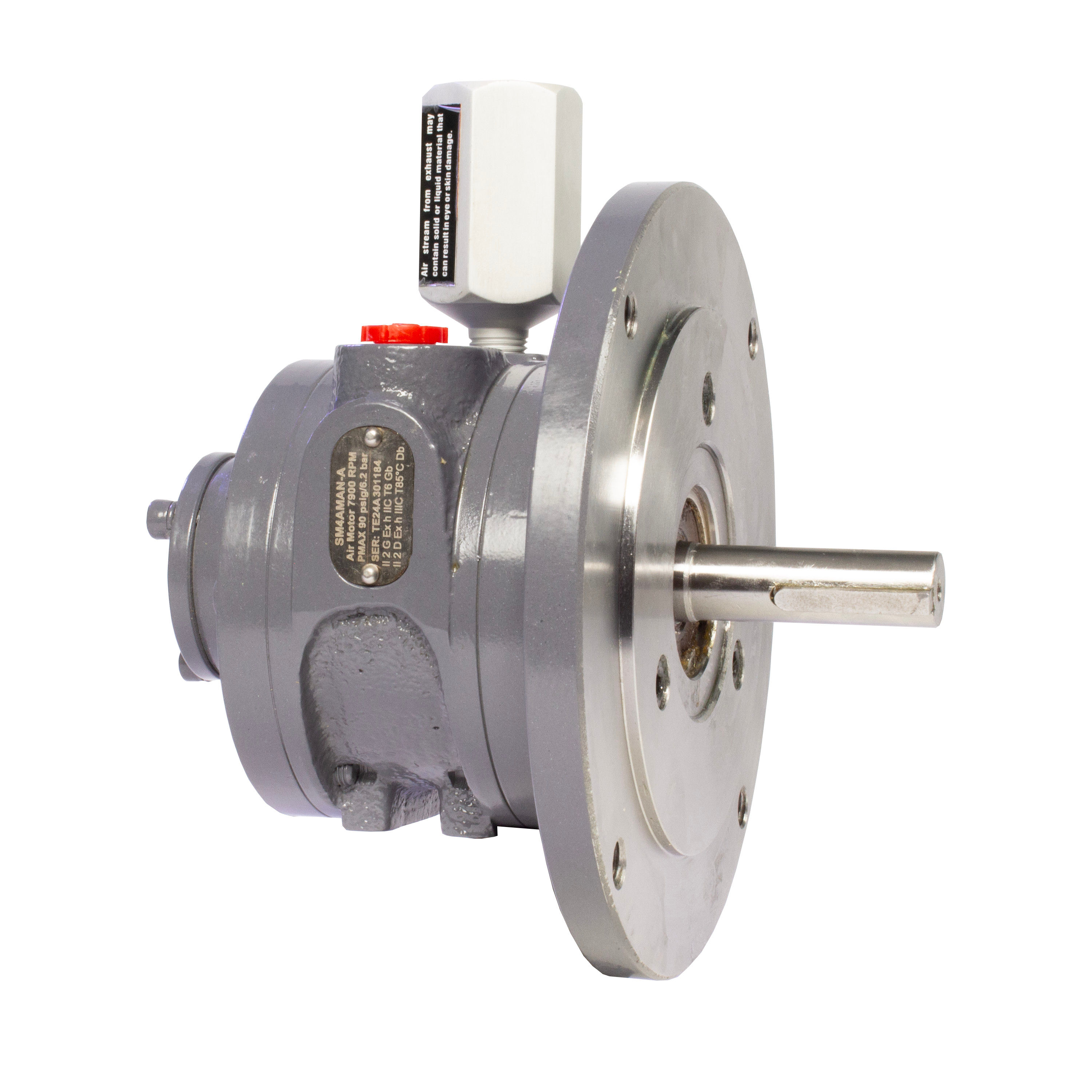 SM4AMAN-A | Lube-Free Multi-Vane Air Motor, 5/8 Round Keyed, 1.5HP, 2.6ft-lb, 7900 RPM, NEMA image 1