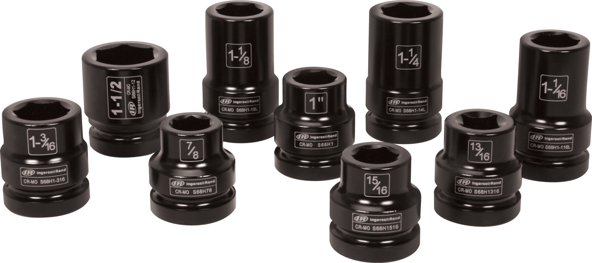 SK8H9TN | 9 piece, 1'' drive SAE Truck Service Impact Socket Set image 1