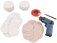 Mini Air Random Orbital Sander 71-Piece Kit, 3" Hook & Loop Pad, 15,000 RPM, 0.2HP, Pistol thumbnail 1