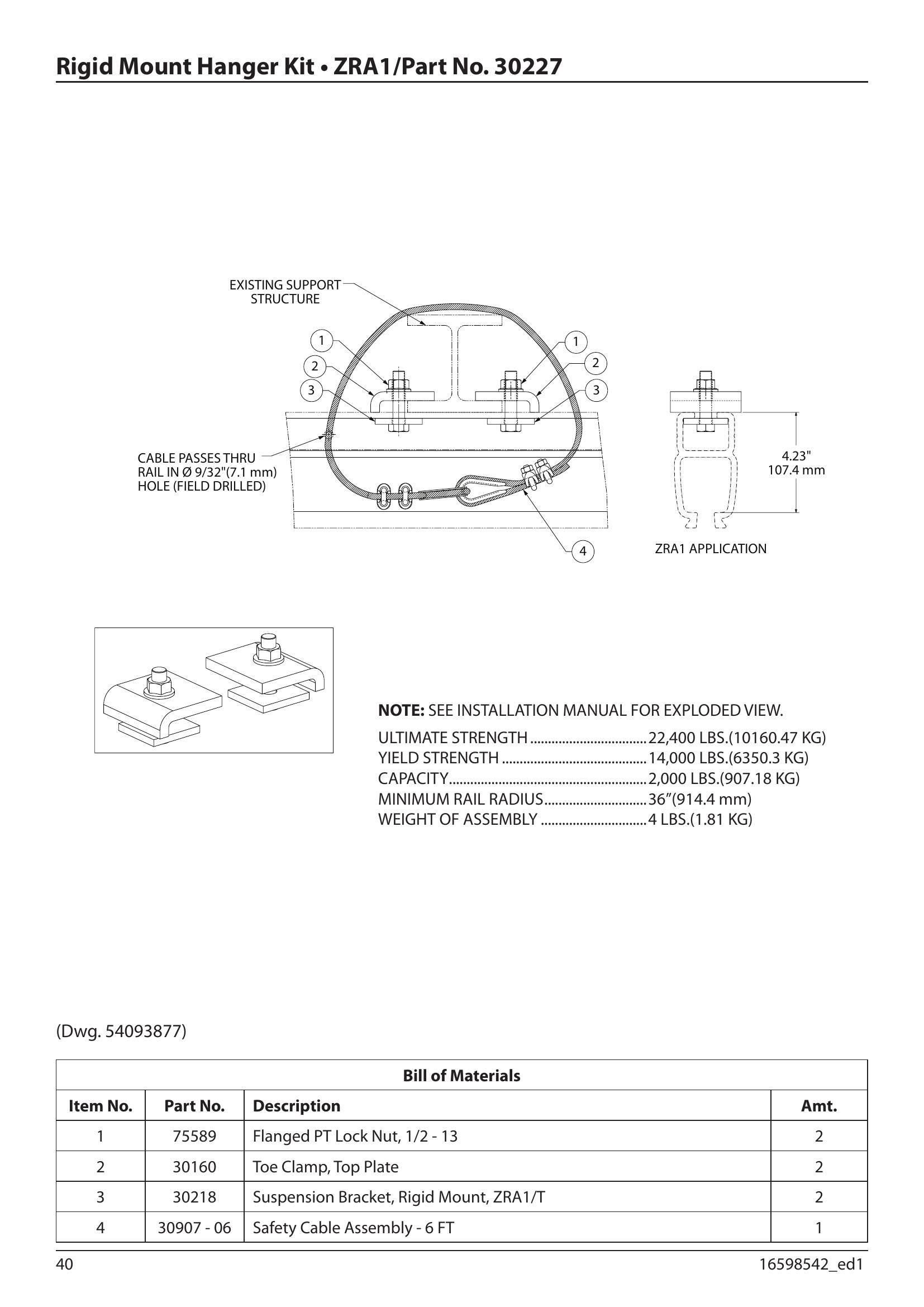 30227 | Hanger Kit-Rigid-Prp-Zra1/T image 1