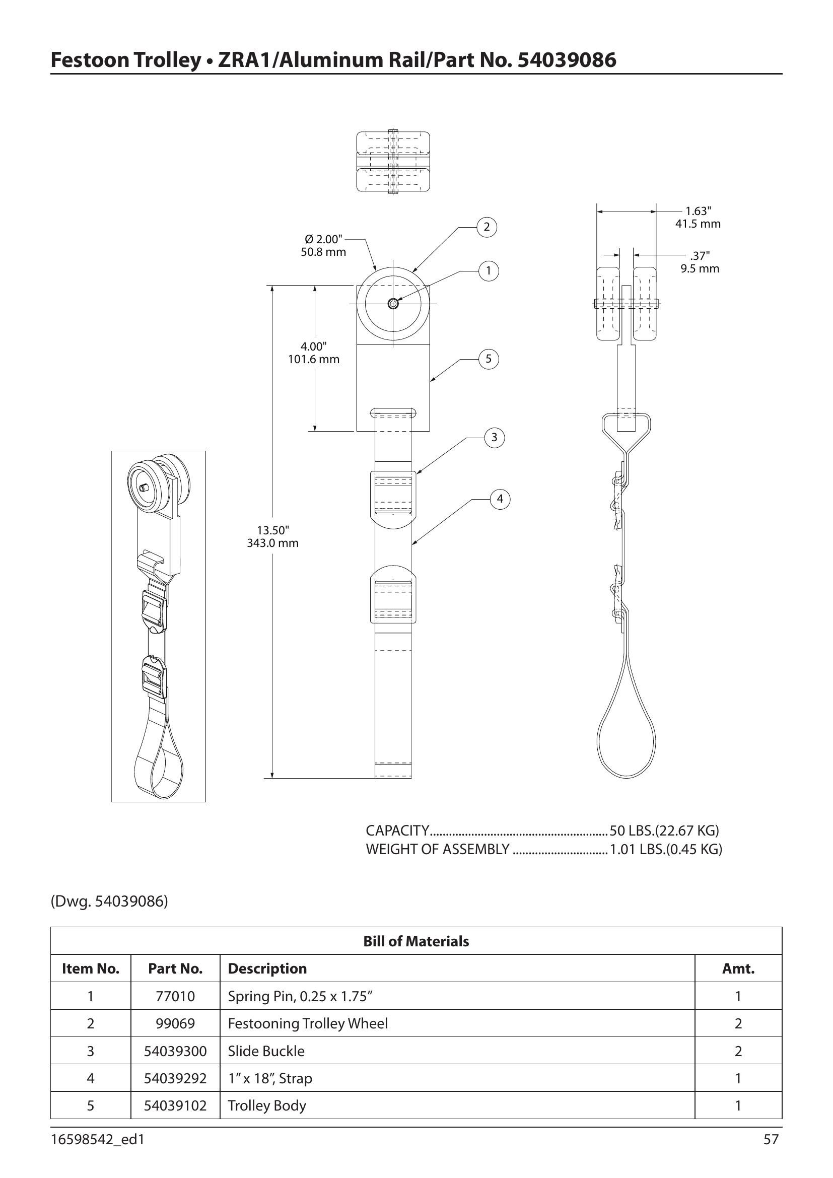 54039086 | Festoon Trolley image 1