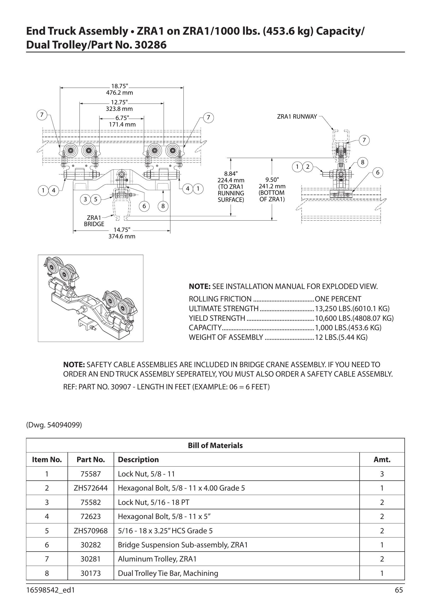 30286 | End Truck-Dual-Zra1 1000# image 1