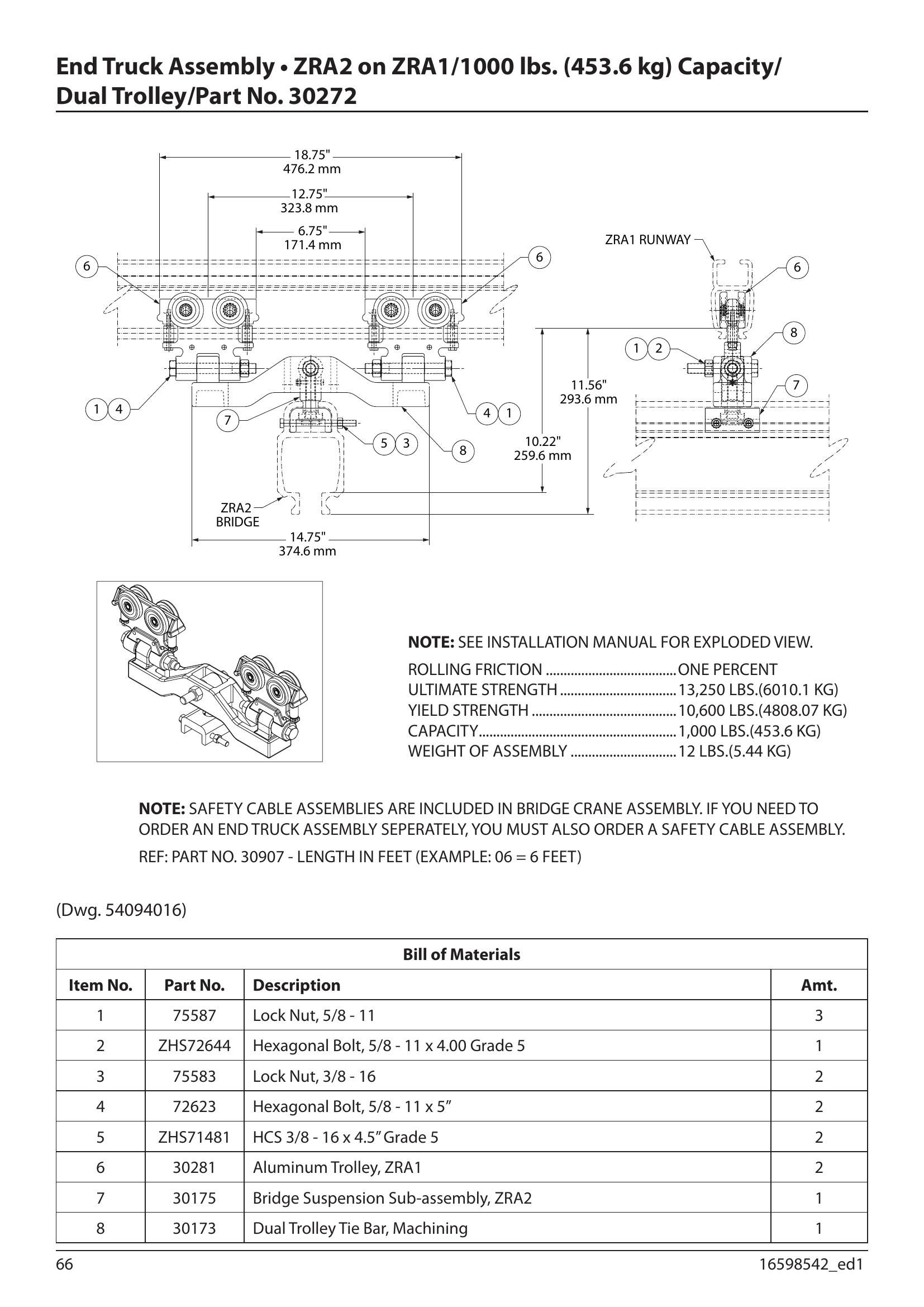 30272 | End Truck-Dual-Zra2/A1-1000# A image 1